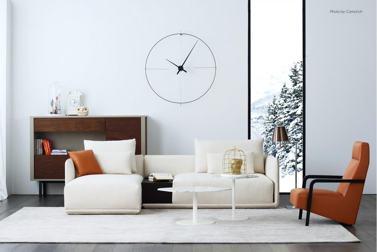 Настенные часы Bilbao L White - Black