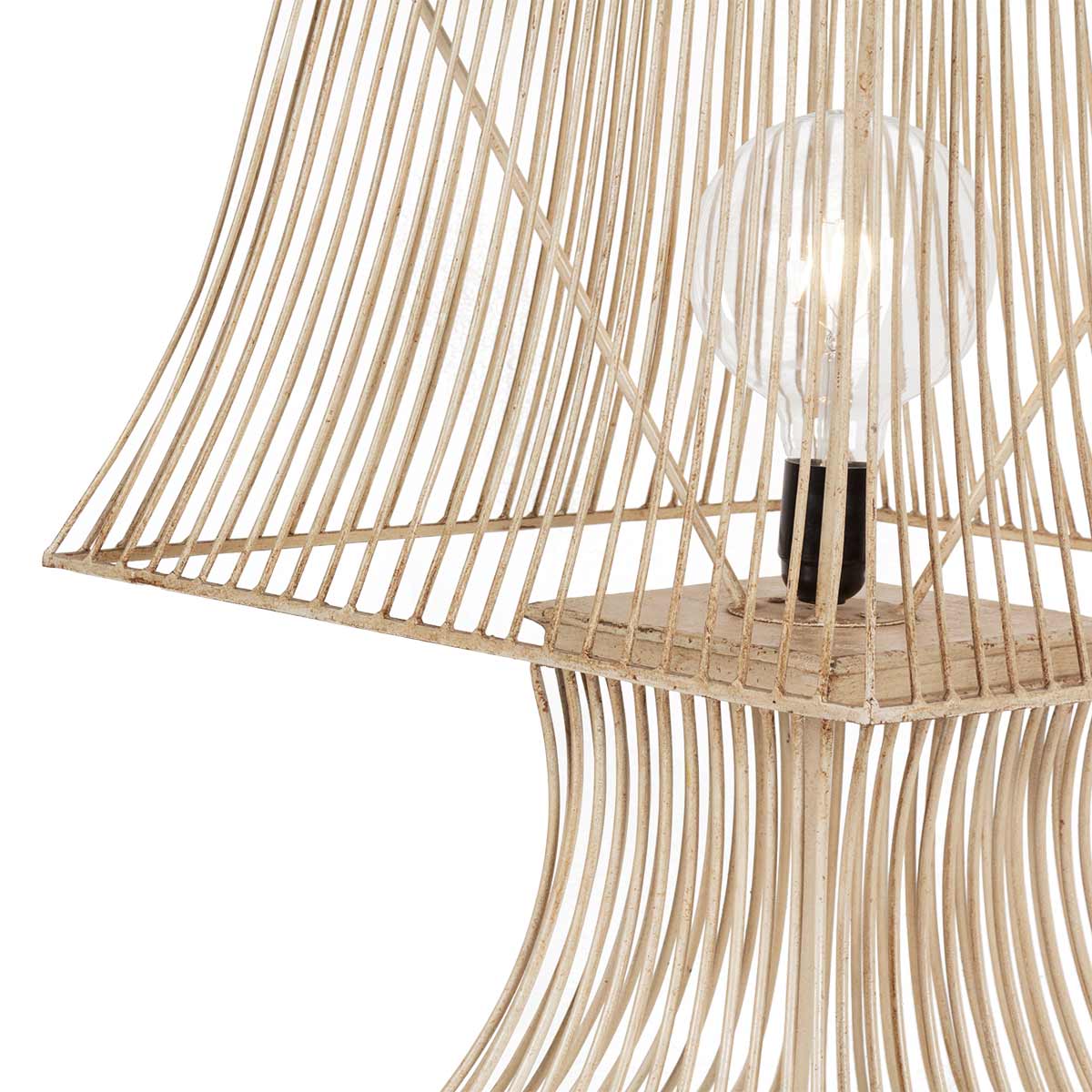 Белая настольная лампа Simone