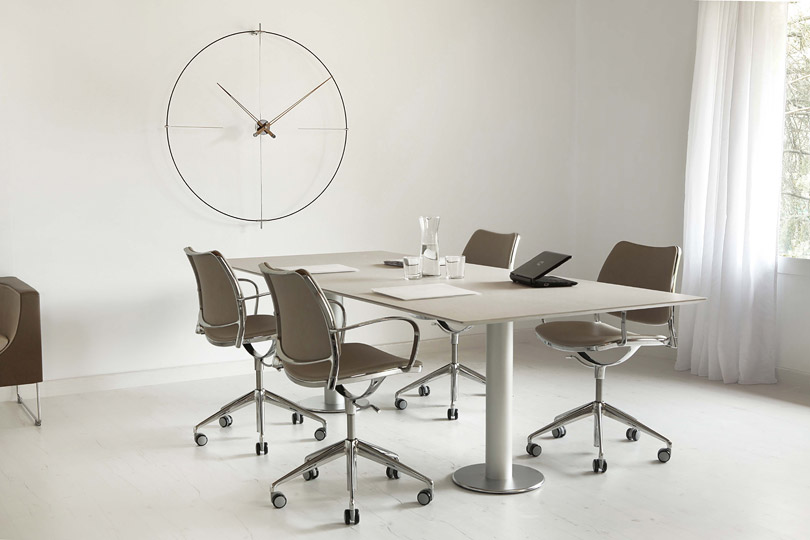 Настенные часы Bilbao N White - walnut