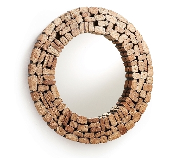 Зеркало Ellipse древесина