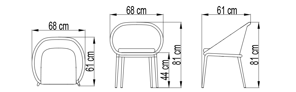 Стул обеденный RODONA BEIGE-CARBON