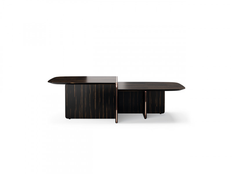 Журнальный столик Havasu Macassar Ebony/медный