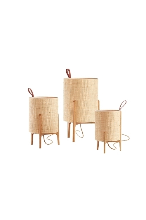 Настольная лампа Greta Ø 20 натуральный дуб/saguran