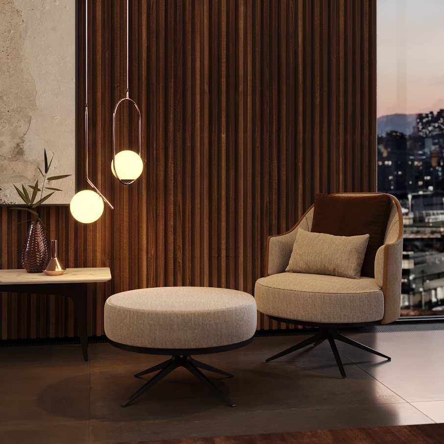 Кресло поворотное Flamingo