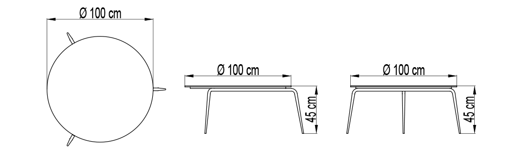 Журнальный столик RODONA CARBON MATTE
