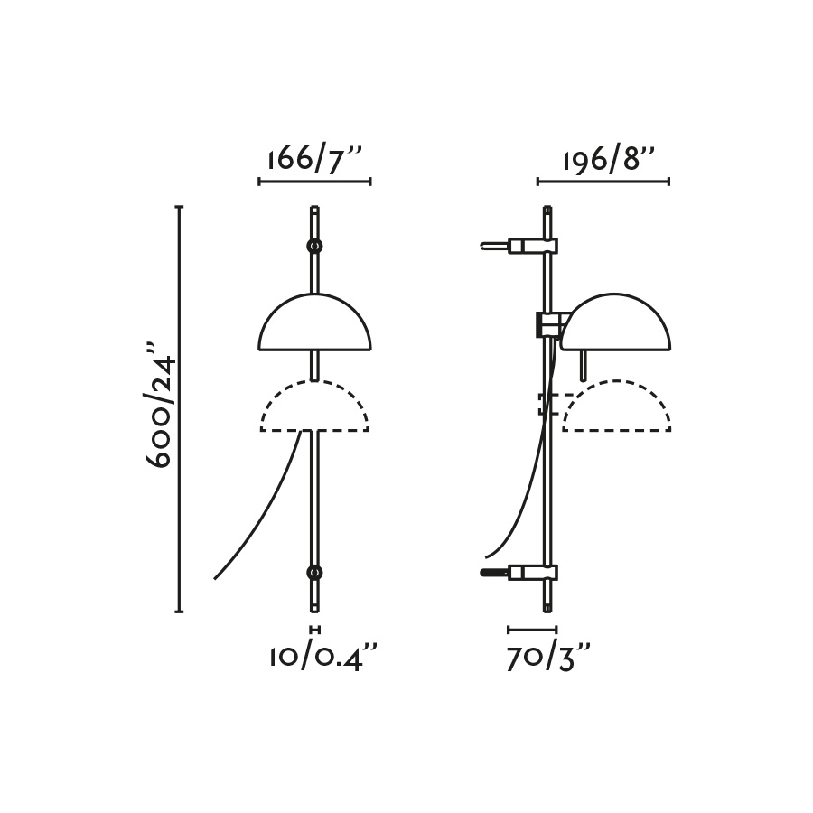 Настенный светильник MATILDA гранатовый 1xE14
