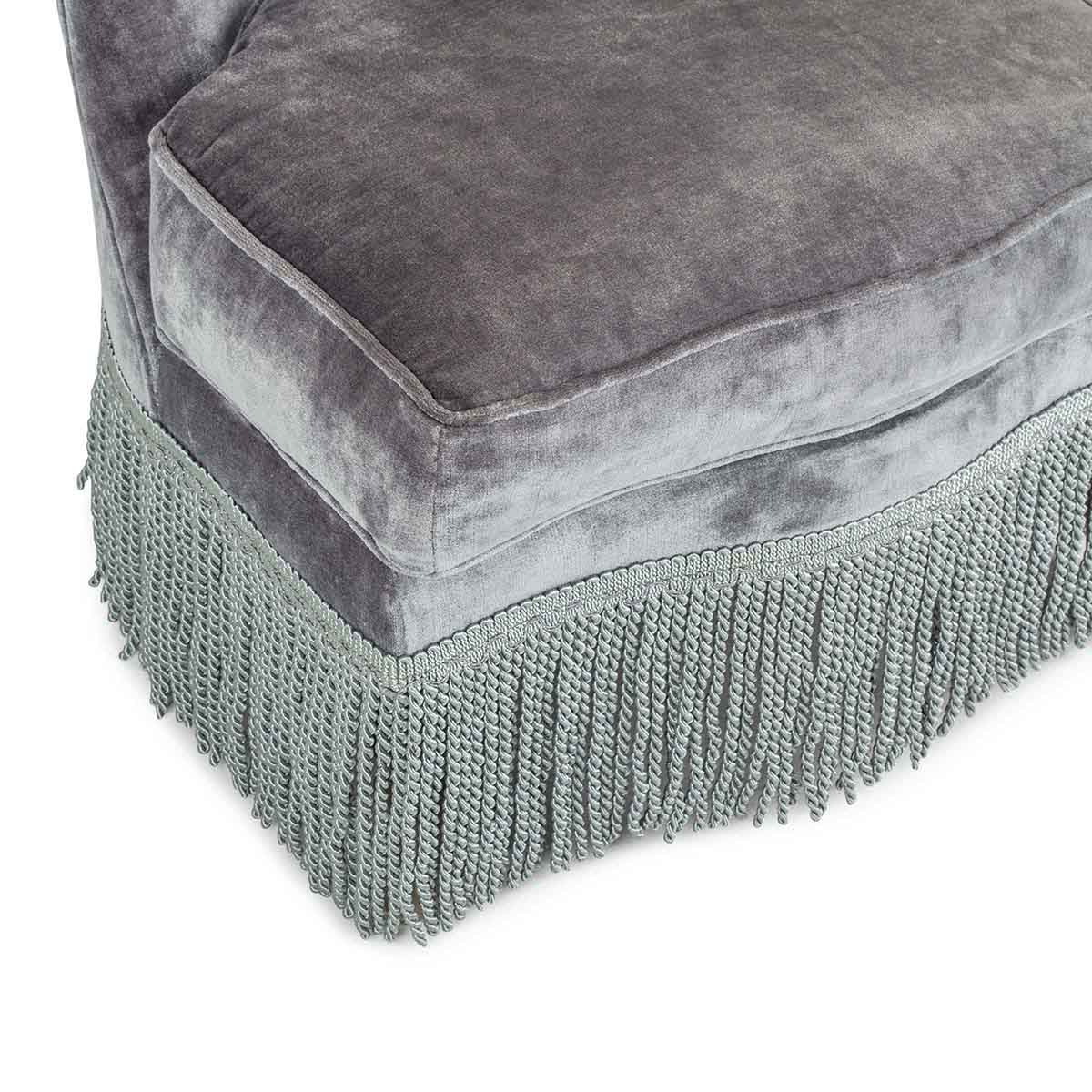 Синее бархатное кресло Velvet