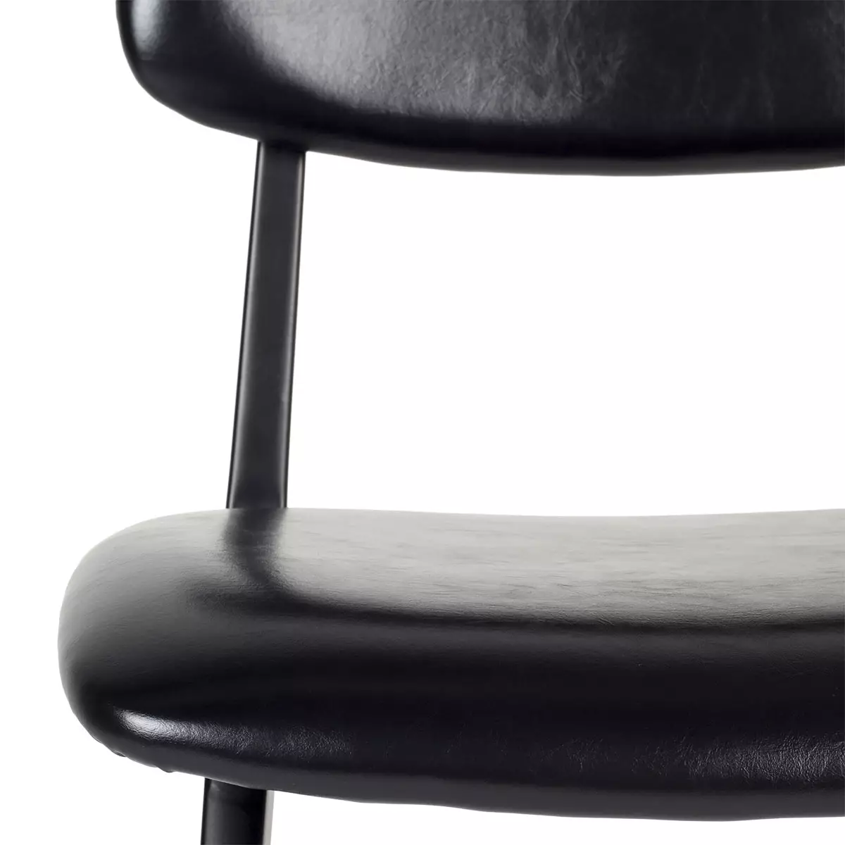 Стул черный Sabina из экокожи