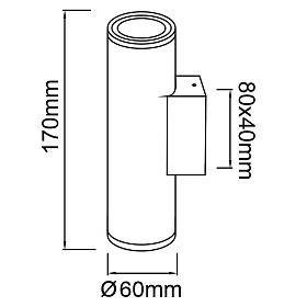 Настенный уличный светильник PERE 9097