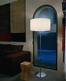 Торшер Aitana Ø 50 матовый никель