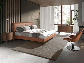 Овальная прикроватная тумбочка AC2001NS /7074