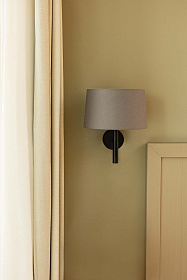 Настенный светильник Windsor черный/серый 1xE27