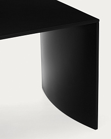 Черный лакированный журнальный столик Litto из МДФ, 90 x 45 см