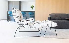 Кресло с пуфом Neox