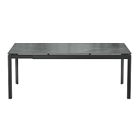 Обеденный стол TOLEDO стекло с керамикой, темно-серый металл