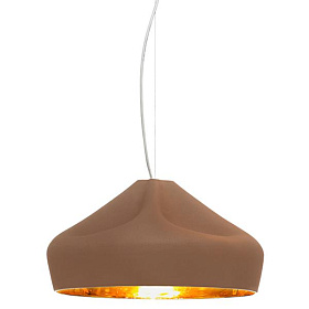 Подвесной светильник Pleat Box LED 47 коричневый / золотой