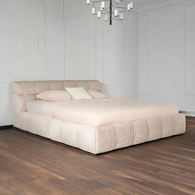 Кровать с решеткой Wanda 180*200 ткань Genesis 3 dove