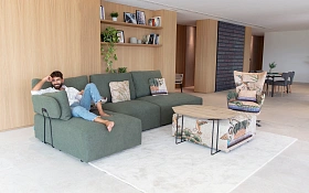 Модульный диван Teseo RH1 + A + H1 