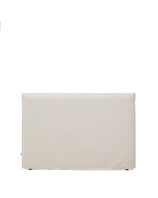 Изголовье кровати Jaira из белого шенилла со съемным чехлом для кроватей шириной до 160 см