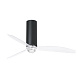 Потолочный вентилятор Tube Fan LED мато. черный/прозрачный