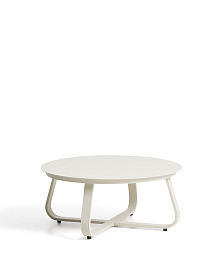 Уличный столик Tamaris из алюминия цвета экрю Ø80 см