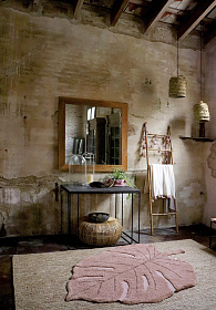 Ковер Лист монстеры - винтажный нюдовый 120*180