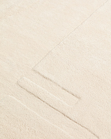 Enriqueta Ковер из 100% белого хлопка 160 x 230 см