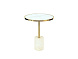 Столик приставной Dekala Ø46 белый/золотой 