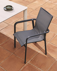 Уличный стул Canea из графитового алюминия