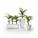 Кашпо Vases Nano матовое белое 14x33x12