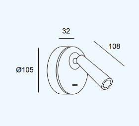 Бра Gamma Mix&Match Round серебряный 05-6421-81-81