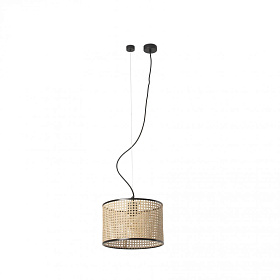 Подвесной светильник Mambo черный ротанг ø320