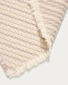 Коврик для ванной Janu из 100% хлопка жаккард цвета экрю 50 x 70 см