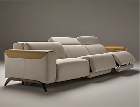 Диван 3-местный Atlanta E4105/01 с подлокотниками, электрическим реклайнером