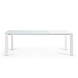 ATTA Стол 160 (220) x90 белое стекло