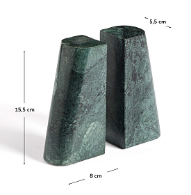 Подставка для книг Serela из зеленого мрамора