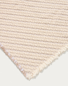 Коврик для ванной Janu из 100% хлопка жаккард цвета экрю 50 x 70 см