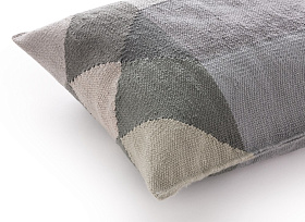 Подушка Diamond 50x50 серый-зеленый