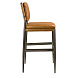 Барный стул 4167 из коричневой кожи