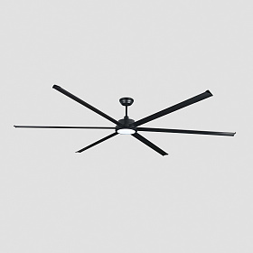 Потолочный вентилятор ROTTERDAM 30 XXL Ш3000MM черный 6P 32W LED 3000K