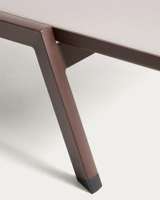 Шезлонг Capraia из коричневого алюминия