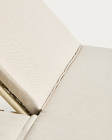 Двойной шезлонг Alipa из массива акации и веревки цвета экрю