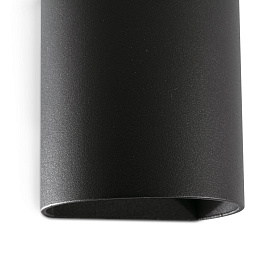 SOLE Черный круглый настенный светильник 1xGU10