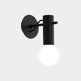 Настенный светильник Nude E27 15W черный 1520lm