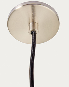 Пoдвесной светильник Nuvira из светло-серого металла