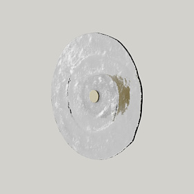 Круглый настенный светильник Lida матовая латунь 30 см