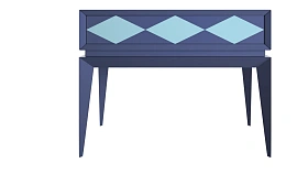 Прикроватная тумбочка Triangle Mirage с 1 ящиком 50x62
