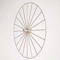 Бра Wheel 90 cm хром + цоколь 5 cm хром