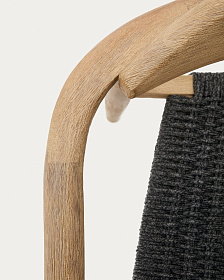 Кресло Glynis натуральный, черный