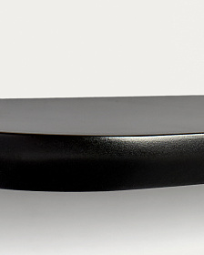 Комплект из 2 полок Arely из МДФ с черным лаковым покрытием, 35 см/55 см